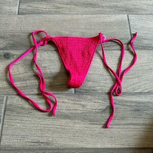 Palm swim pink thong bikini bottom